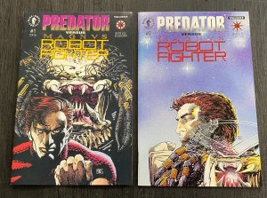 Predator vs. Magnus Robot Fighter (1993) #'s 1 2 Complete Dark Horse Valiant