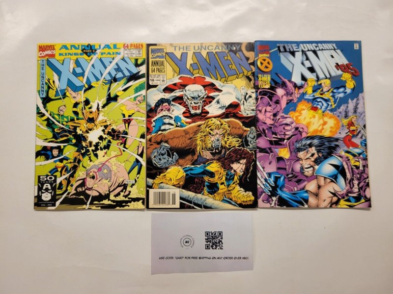 3 Uncanny X-Men Marvel Comic Books #1 15 18 Annual 11 TJ7