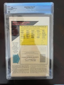 Astonishing Tales #31 (1975) - CGC 6.0 - Iconic Cover!!!