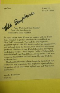 Wild Raspberries by Andy Warhol,Susie Frankfurt,