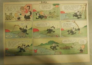 Felix The Cat Sunday Page by Otto Mesmer from 10/22/1933 Size: 11 x 15 inches