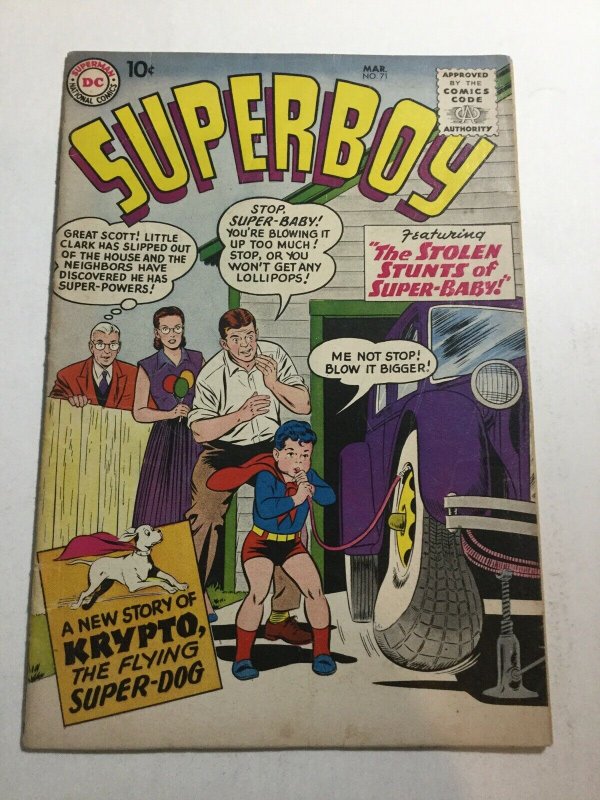 Superboy 71 Vg- Very Good- 3.5 DC Comics