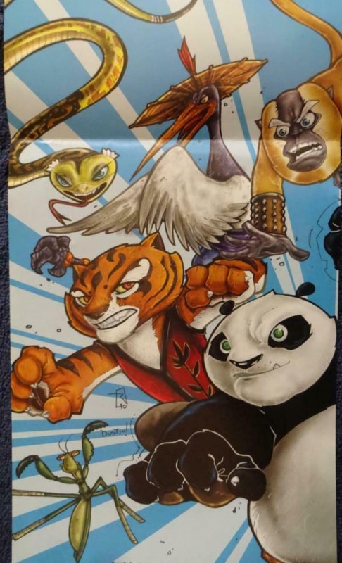 RICHIE RICH KUNG FU PANDA  Promo Poster, 7 x 21,  2011 APE Unused 549