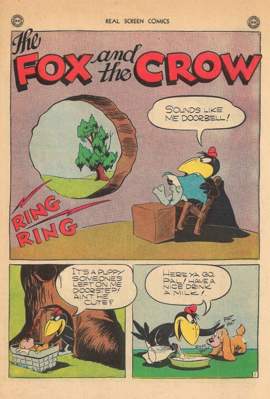 REAL SCREEN COMICS #5 (1946) 5.0VG/FN  Fox & Crow,Flippity & Flop,Tito & Burrito