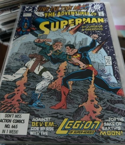 Adventures of Superman #478 Direct Edition (1991) Legion of Super-Heroes 