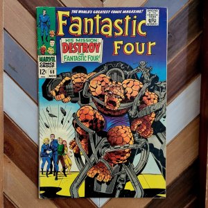 Fantastic Four #68 VG/FN (Marvel 1967) Lee & Kirby, featuring Crystal (Inhumans)