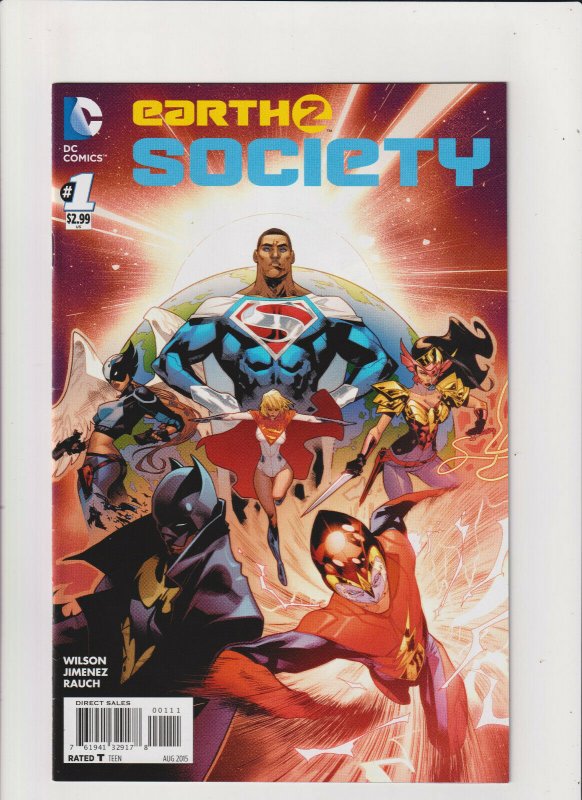 Earth 2: Society #1 VF+ 8.5 DC Comics Batman Superman Justice League