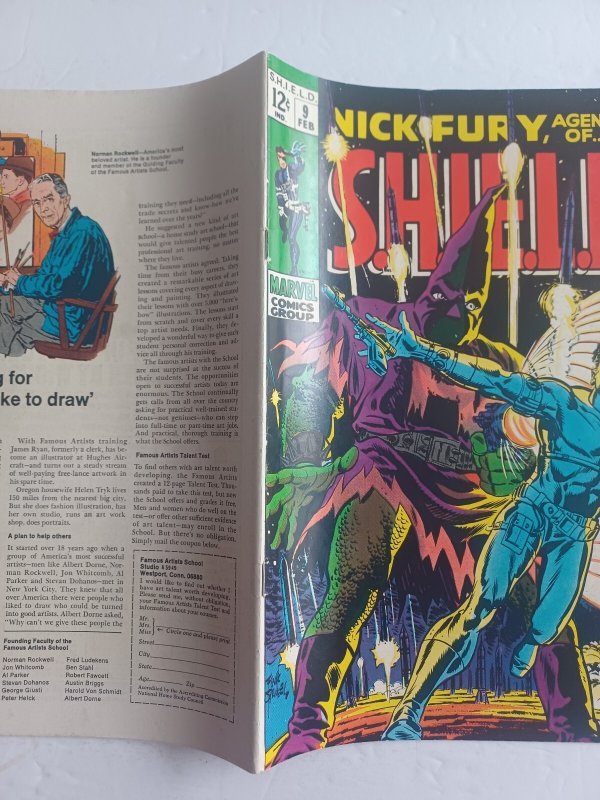 Nick Fury, Agent of SHIELD #9 - Hate Monger - 1969 - (-VF)