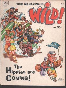 Wild #1 1967-Dell-First issue-Hippies cover by Henry Jack Sparling-Rudy Crist...