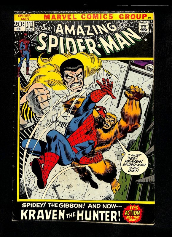 Amazing Spider-Man #111 Kraven the Hunter Appearance!