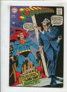 SUPERMAN #209 (6.5/7.0) THE CLARK KENT MONSTER!! 1968