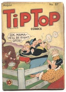 Tip Top Comics #87 1943 Captain and the Kids- Golden Age  incomplete
