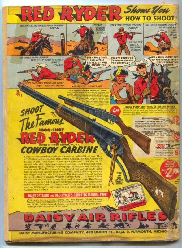 Red Ryder #6 1942- 1st DELL ISSUE- rare western FAIR 