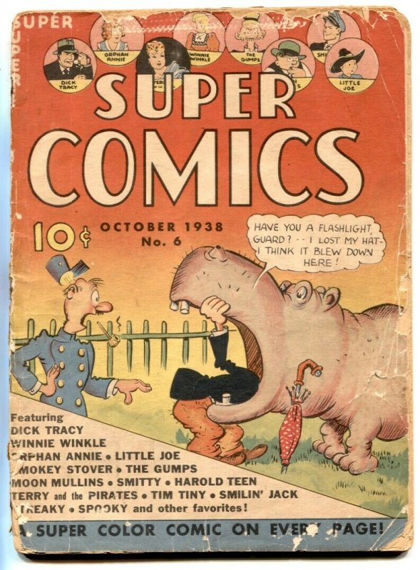 Super Comics #6 1938- Early comic book- DICK TRACY G-