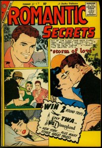 Romantic Secrets #25 1960- Charlton Romance- Spicy art FN