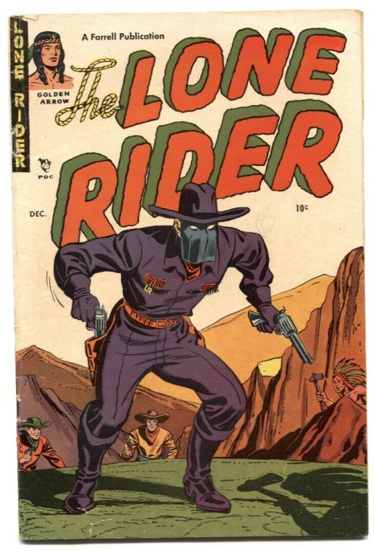 Lone Rider #5 1951- Western Golden Age comic VG 