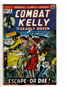 Combat Kelly  5 VF Marvel Comic Book Deadly Dozen War Series Army Navy EJ8