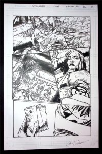 Pandemica #2 pg 18 Original Art Alex Sanchez bestselling author Jonathan Maberry