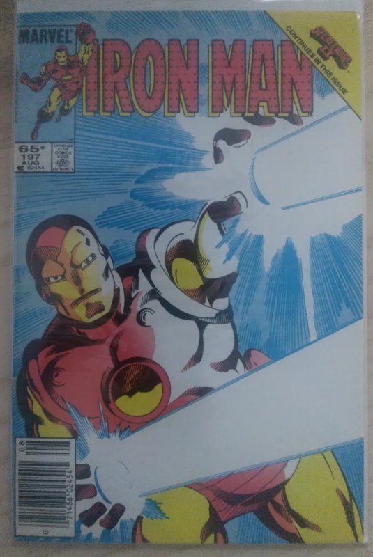 Iron Man #197 Newsstand Edition (1985) FN+ (Secret Wars II) O'Neil