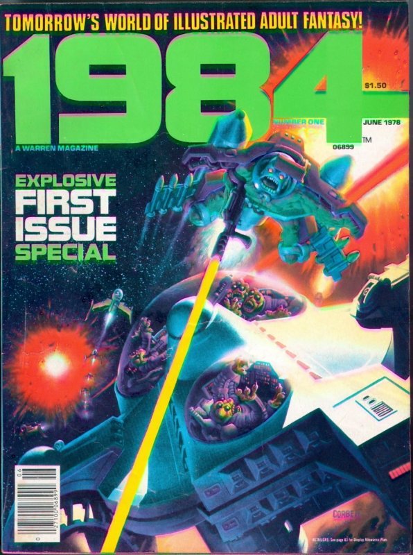 1984 #1 & #2 (1978) A Warren Magazine