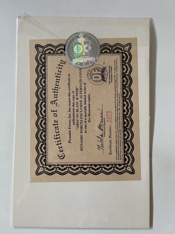 Aria  Blanc & Noir #1 -  Dynamic Forces Excl with COA (sealed) - NM+ (1999)