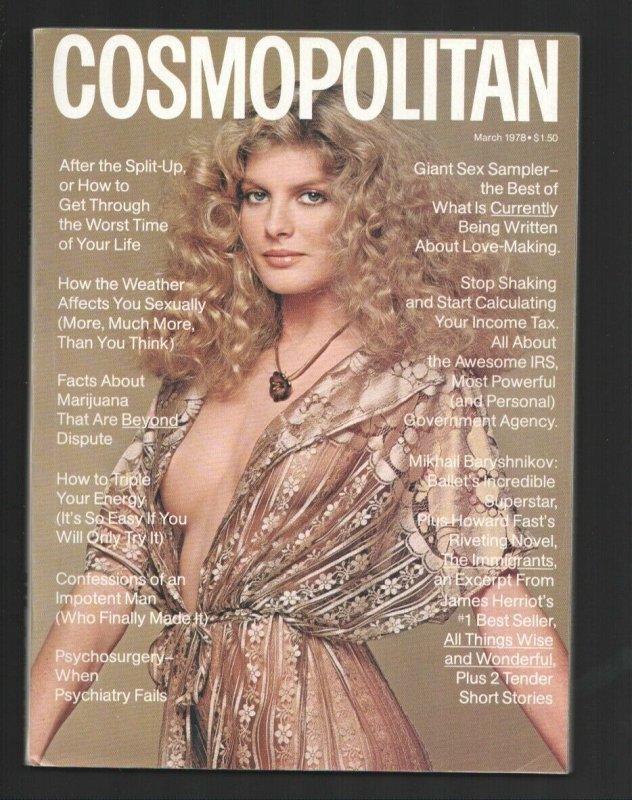 Cosmopolitan 3/1978-Hearst-Rene Russo cover-Marijuana story-All About the IRS...