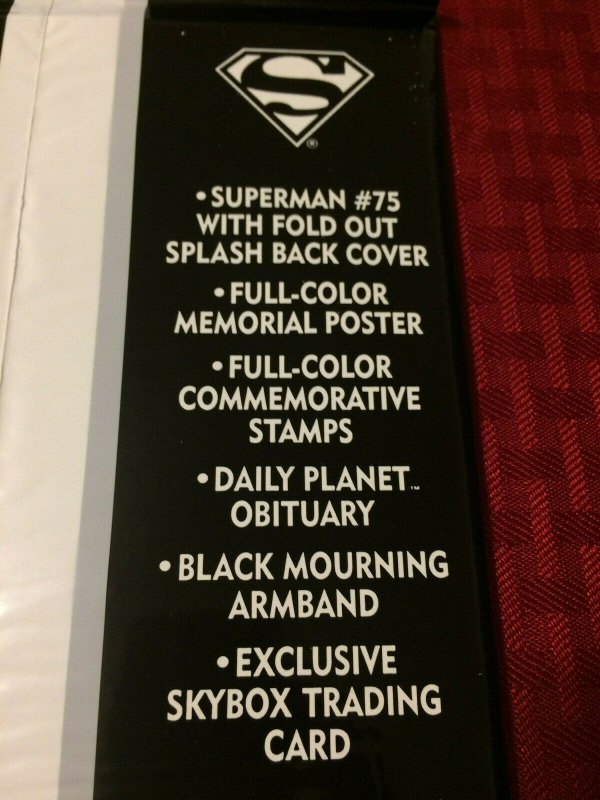 Superman #75 BLack BAg Still Sealed NM (1992) DC Comics Collectors Edition