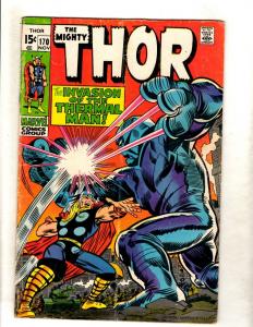 Mighty Thor # 170 FN Marvel Comic Book Silver Age Loki Odin Avengers JL15