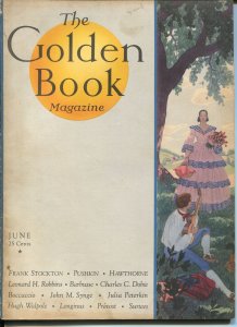 Golden Book 6/1931-new cover format-pulp thrills-VG