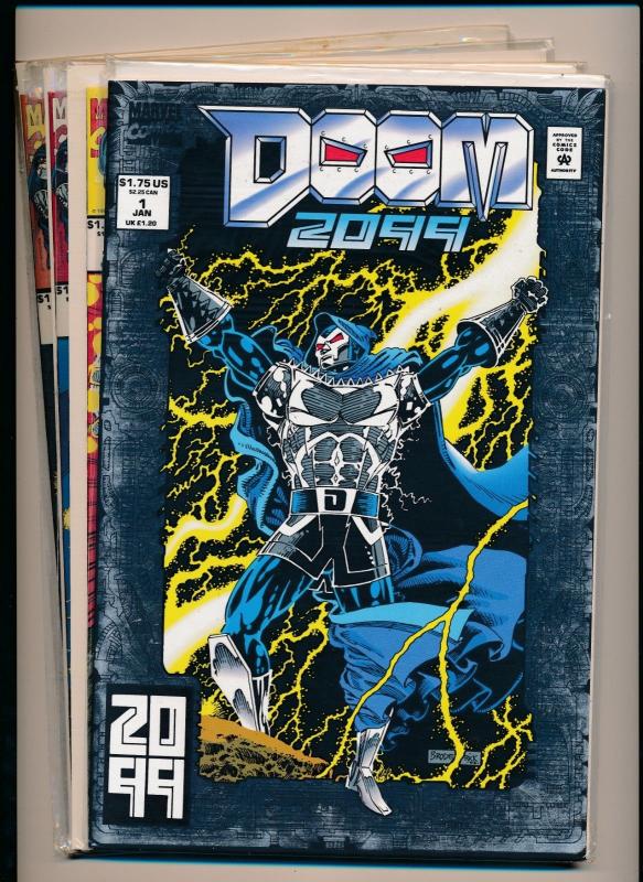 MARVEL Comics SET of 4- DOOM 2099 #1, #2, #3, #4 VERY FINE+  (PF293) 