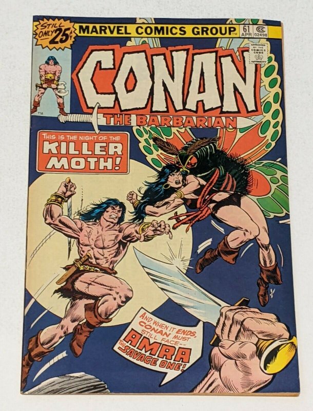 Conan The Barbarian #61 (Apr 1976, Marvel) FN 6.0 John Romita and Buscema cover