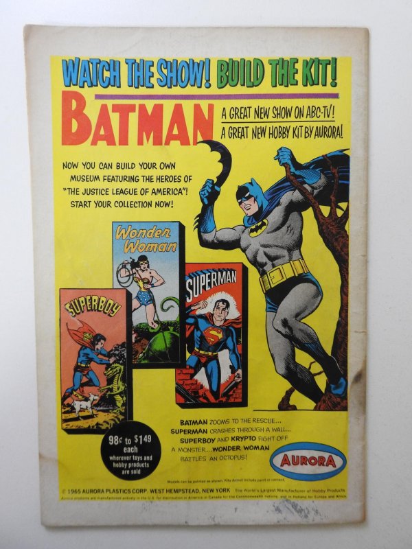 Mystery In Space #107 (1966) GD/VG Condition moisture damage, rust bottom staple