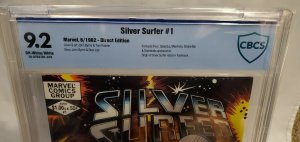 Silver Surfer #1 - CBCS 9.2 - OW/W - 1982 - Stan Lee and John Byrne Cover