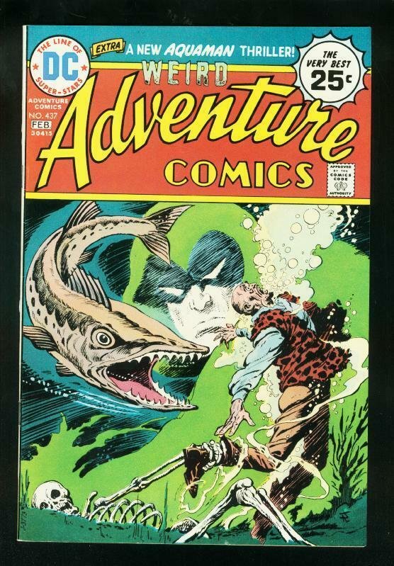 WEIRD ADVENTURE COMICS #437 1975-SPECTRE-AQUAMAN-DC COMICS-VF