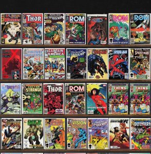 Huge Lot 150+ Comics with Rom, Captain America, Alpha Flight & More!