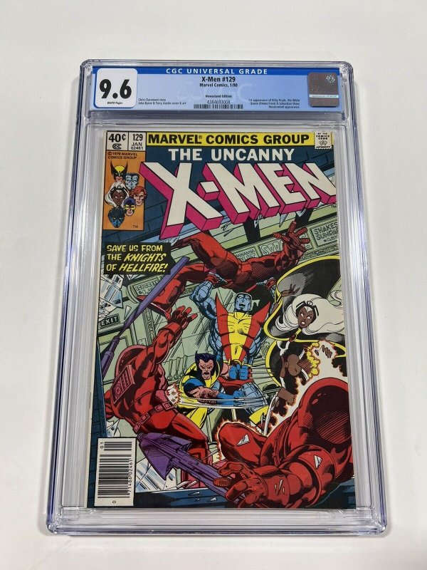 X-men 129 Cgc 9.6 White Pages 1st Kitty Pryde Emma Frost 1980