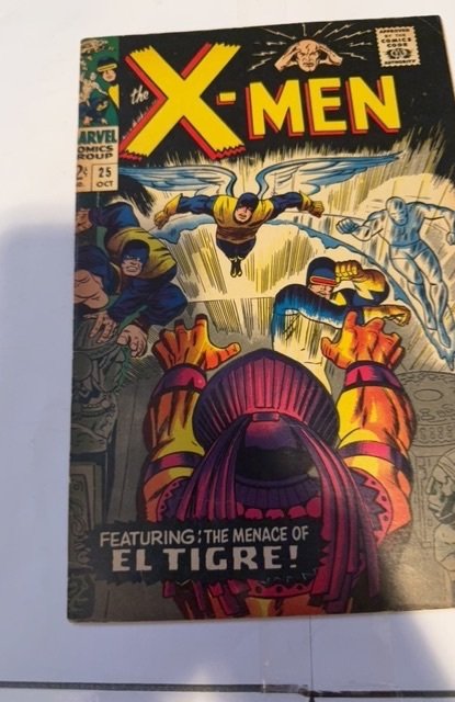 The X-Men #25 (1966)ElTigre -moderate foxxing/Tanning see descrip