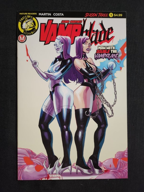 Vampblade Season 3 #1 - 2PC Martin Costa Regular + Risque Variant (9.2ob) 2018