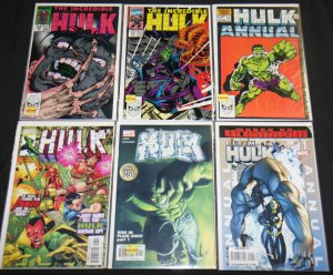 Marvel Bronze-Modern INCREDIBLE HULK TITLES 11pc Mid Grade Comic Lot FN-VF