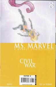 Ms. Marvel (2nd Series) #8 VF ; Marvel | Civil War David Mack