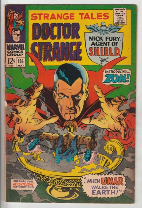 Strange Tales #156 (May-67) FN- Mid-Grade Nick Fury, Dr. Strange