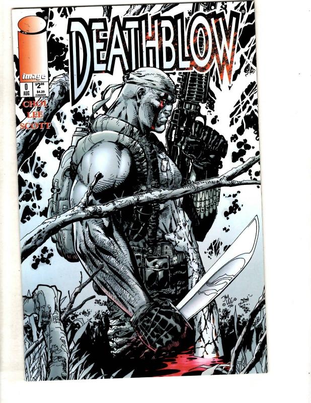 Lot Of 14 Deathblow Image Comic Books # 0 1 2 3 4 5 (2) 6 7 8 9 10 11 12  CR30