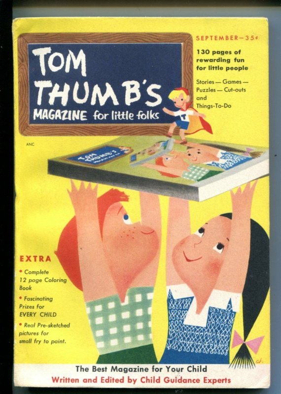 TOM THUMB'S #1-09/1953-COMICS-PUZZLES-FUNNY ANIMALS-SOUTHERN STATES-vf