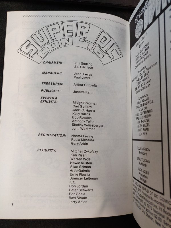 Amazing World of DC Comics Special Edition #1 Super DC Con 1976 ( VF 8.0)