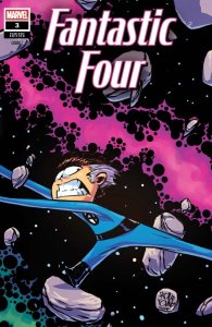 Fantastic Four #3 Skottie Young 5-Part Connecting Variant [Doom]