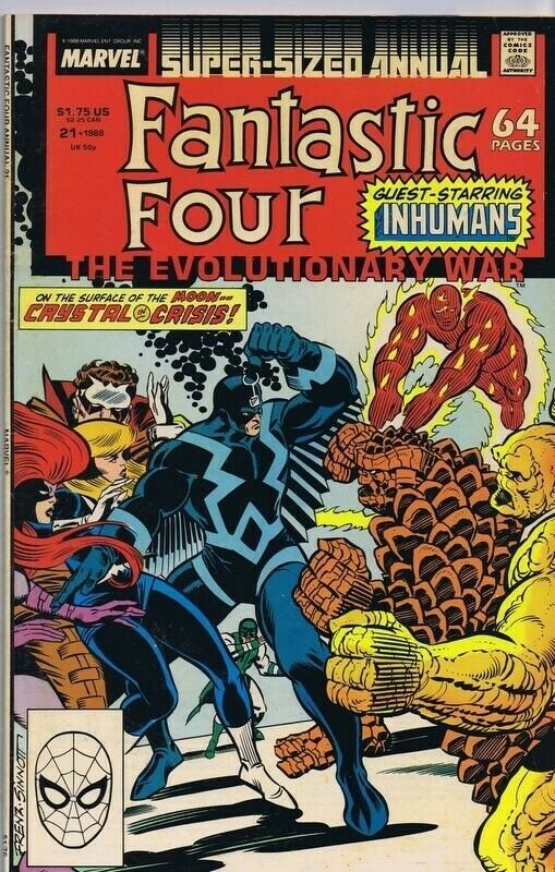 Fantastic Four Annual #21 ORIGINAL Vintage 1987 Marvel Comics Inhumans 