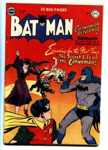 BATMAN #62-comic book-Secret Life of Catwoman-1950-Golden-Age