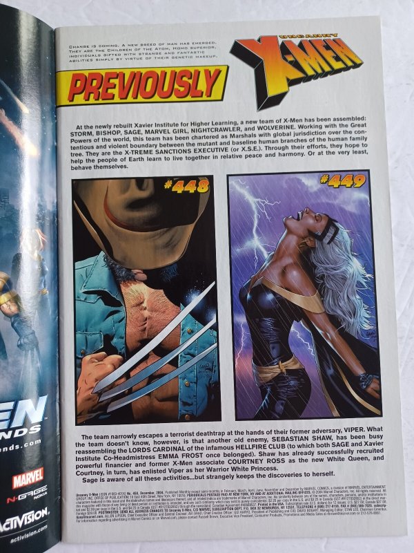 Uncanny X-Men #450 - 1st X-23 meets X-Men Wolverine - 2004 - NM