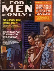 FOR MEN ONLY MAR 1961 ALGERIAN ESCAPE COVER  KUNSTLER FR/G