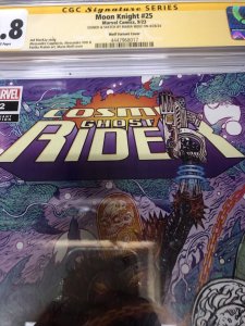 Moon Knight  (2023) # 25 (CGC 9.8 SS) Signed & Sketch Maria Wolf * Variant Cover